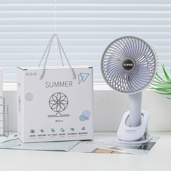 Gray-USB straight-plug clip fan-40 sets of 10.8 yuan