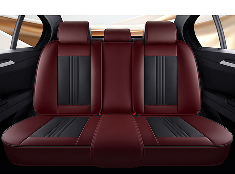 Car Seat Cushion Five-Seater Four-Season Cushion All-Inclusive Universal Seat Cover Seat Cushion Nappa Leather Amazon European and American Cross-Border Breathable