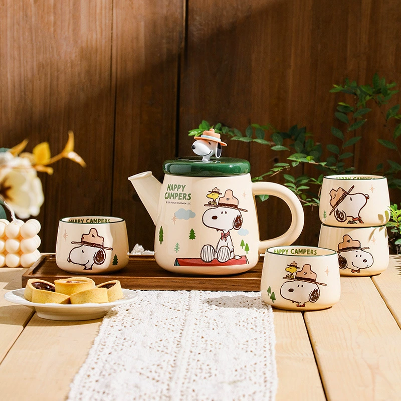 Snoopy, nuby, tea cup, high quality linen bag