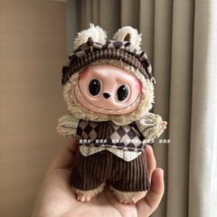 ソースメーカー 17cm ラブブ 1代目・2代目 ラブブ シットパーティー ビニール人形 オーバーオール 帽子セット