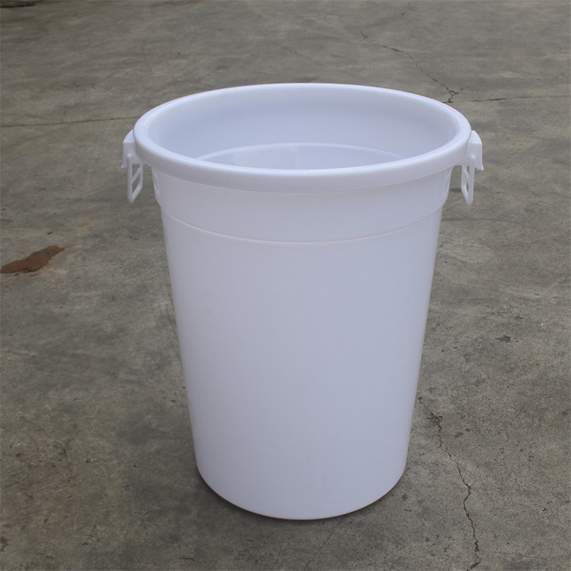 福建批发塑料加厚带盖圆形蓝色白色大容量桶300L 660*480*800规格