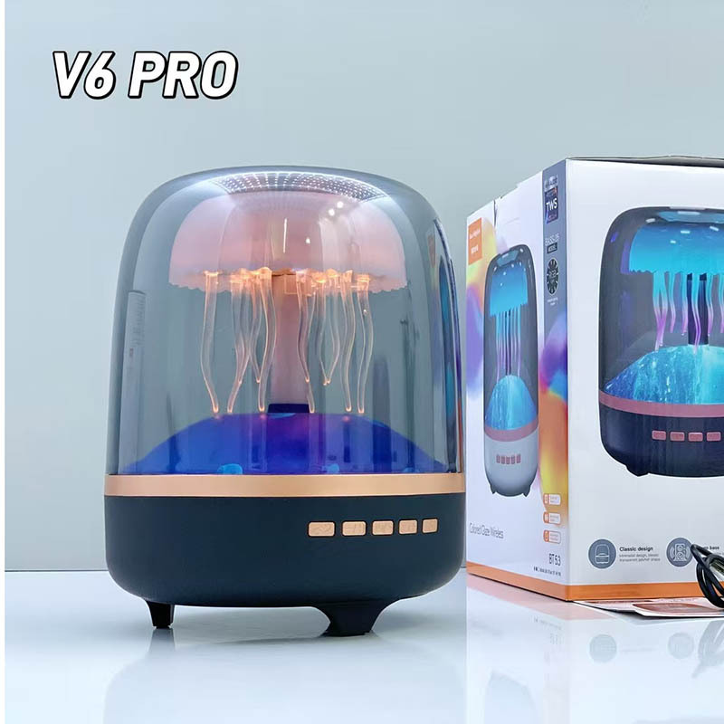 新しい V6 PRO カラフルなサブウーファー ガラス 4 世代 TWS ワイヤレス Bluetooth スピーカー ハーマンの同じギフト スピーカー|undefined
