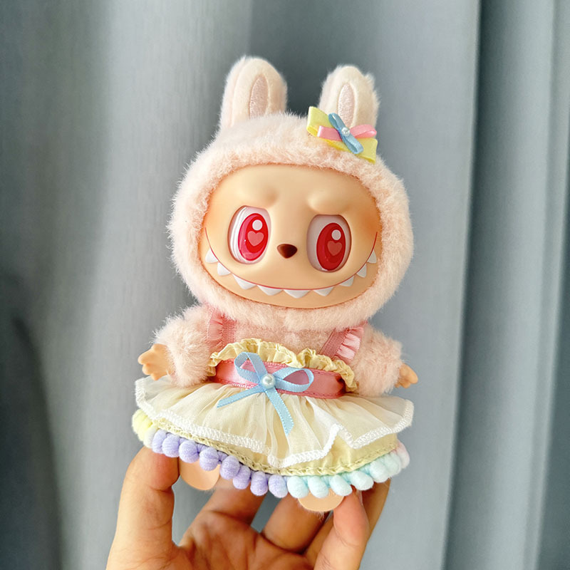 服のみ】第二世代ブラインドボックス ラブブ服 エポキシ樹脂製顔飾り ラブブ シットシットパーティーシリーズ ベビー服 可愛い|undefined