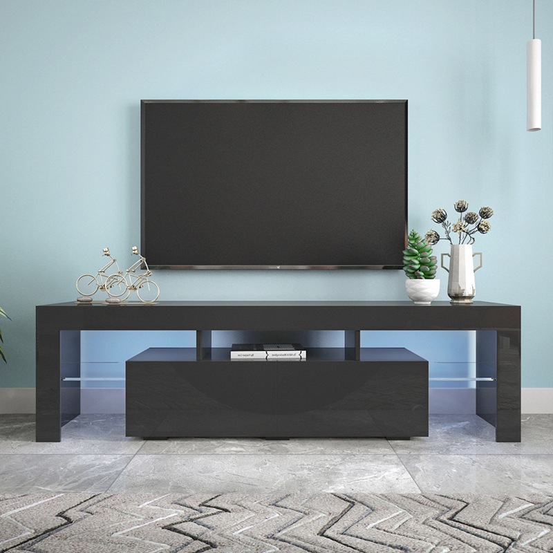 Gabinete de TV simple moderno hogar pequeño apartamento sala de estar gabinete de pared pequeño apartamento sala de alquiler gabinete de piso gabinete de cine y televisión