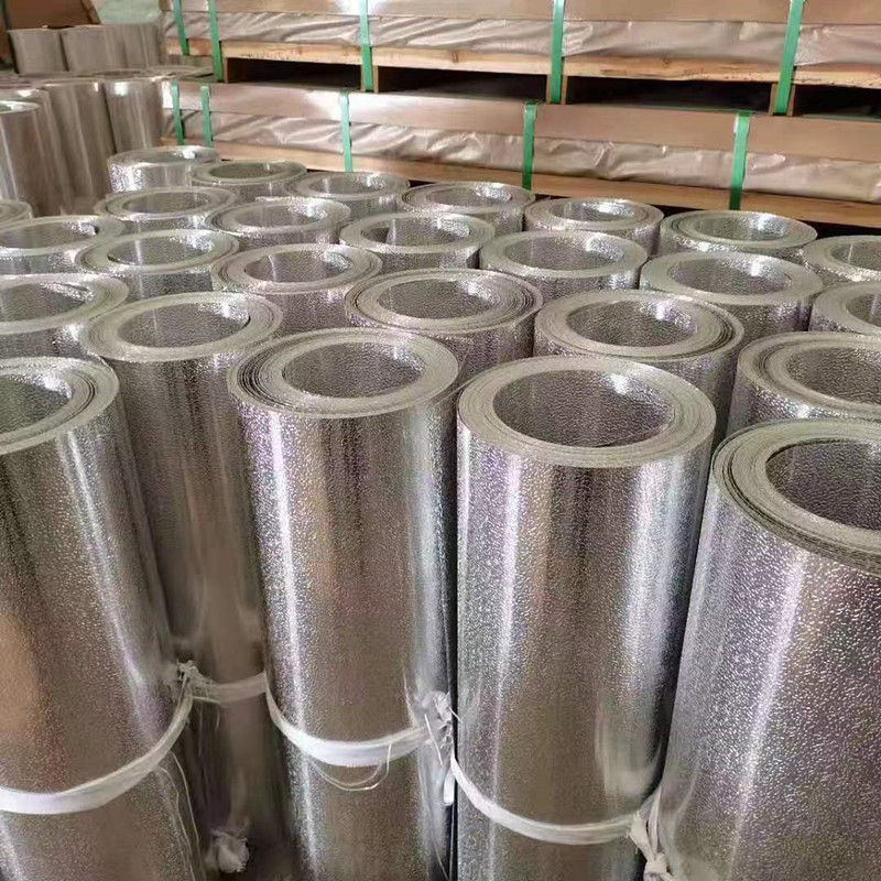 现货供应 1060压花铝卷 6061铝板 1060橘皮压花铝板