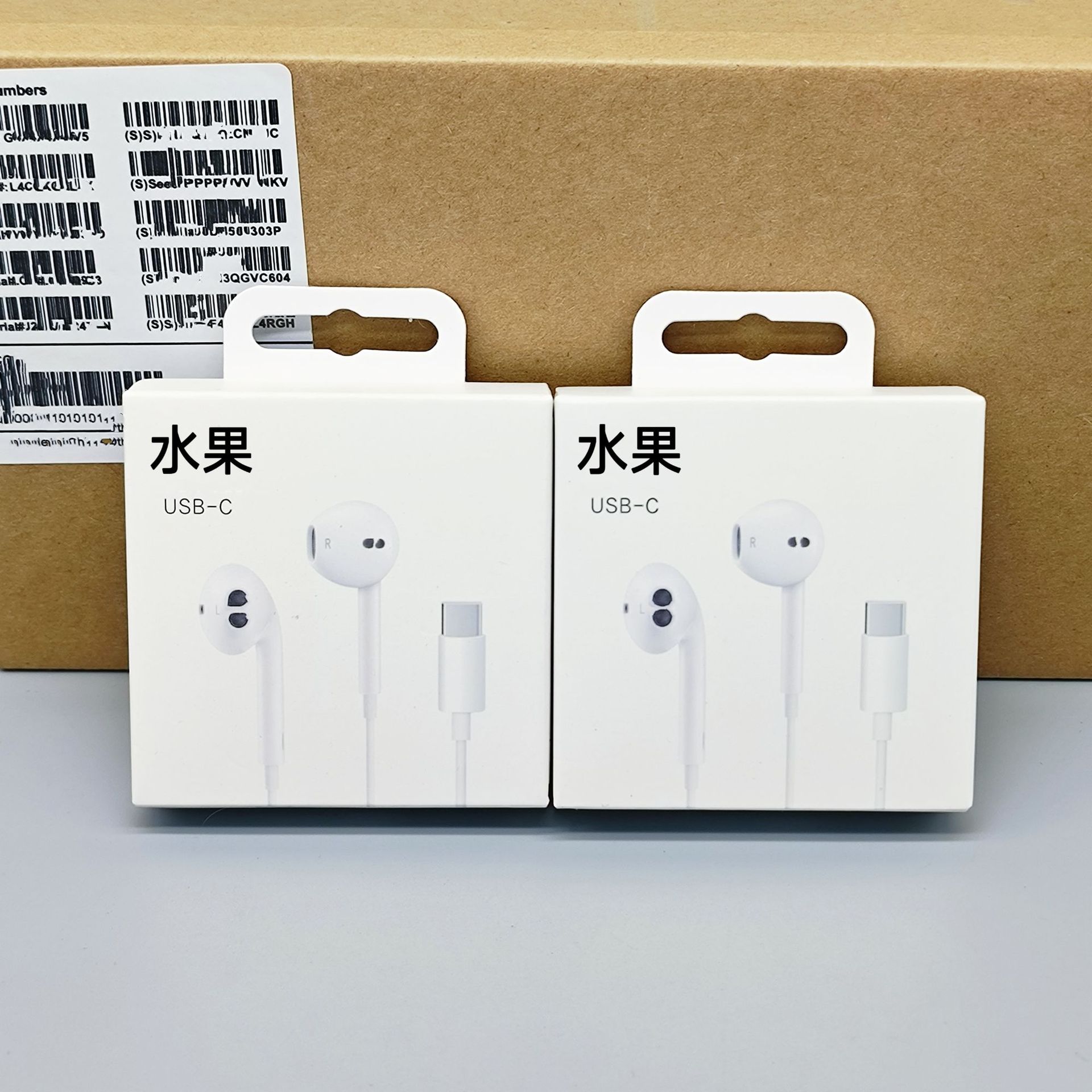 Type-c wired headset for Apple 15promax half in-ear with microphone tuning plug-and-play C- Port headset