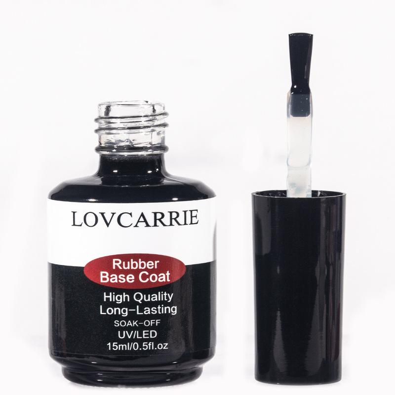 LOVCARRIE-15ml phototherapy nail oil rubber rubber primer cross-border medium thickness durable reinforcement high gloss