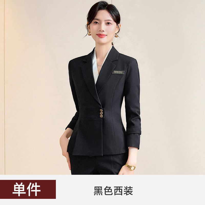 西装套装女时尚气质高端职业装正装西服珠宝店酒店经理前台工作服|undefined
