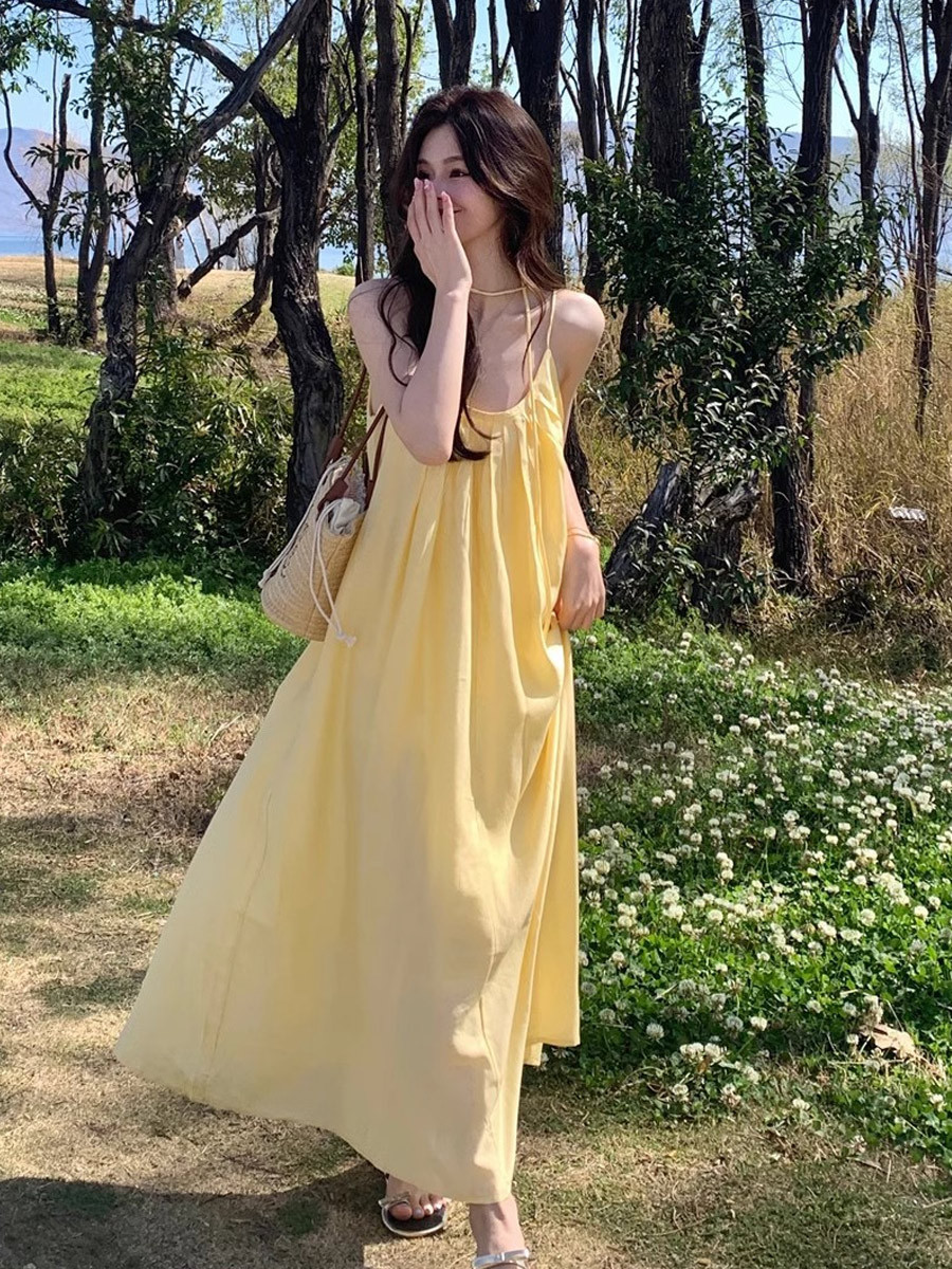 Yellow summer dress