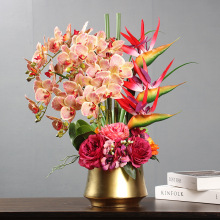 高品质pu手感高档蝴蝶兰假花仿真花高级感逼真客厅摆件装饰摆设