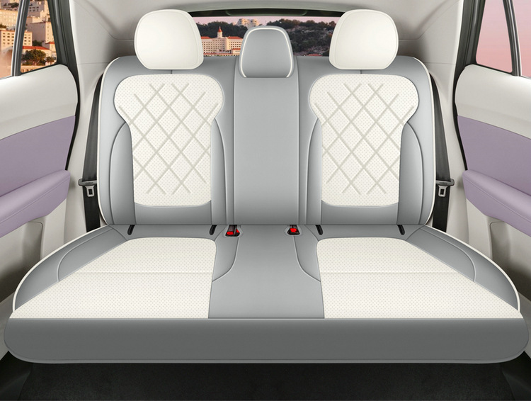 Suitable for 2026 Mg4 Car Seat Covers, Cartoon Leather Perforated Breathable Full Surround Four-Season Seat Cushion Covers
