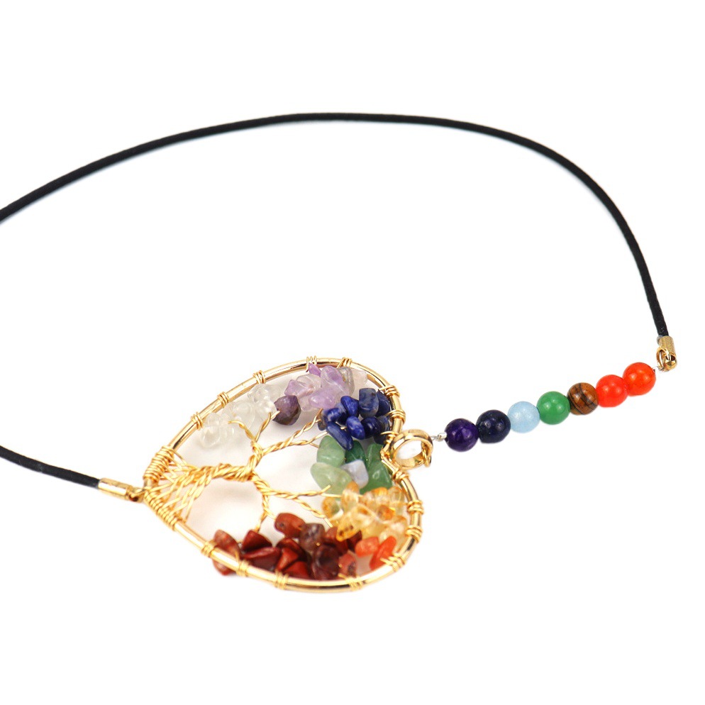 TikTok transmisión en vivo grava cristal Árbol de la vida cuerda elástica marcador cuentas coloridas banda de goma número marcador traje BM51