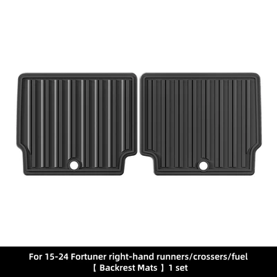 Trunk Mat: Tpe Rear Bucket Mats Fully - 15-24-fortuner-runnertraveller-right-hand-drive-seat-back-cushion-fuelsoutheast-asiaoceania-black