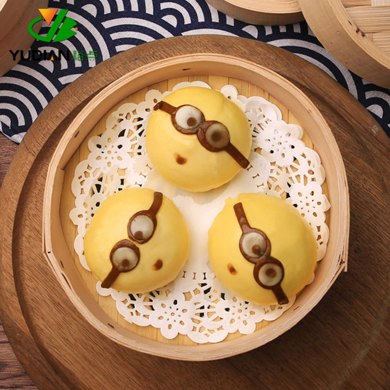 Breakfast Steamed Buns Half-Finished Food Milky Yellow Little Yellow Man Cartoon Pack Children's Frozen Quick-Eat Pack Cantonese Pastries