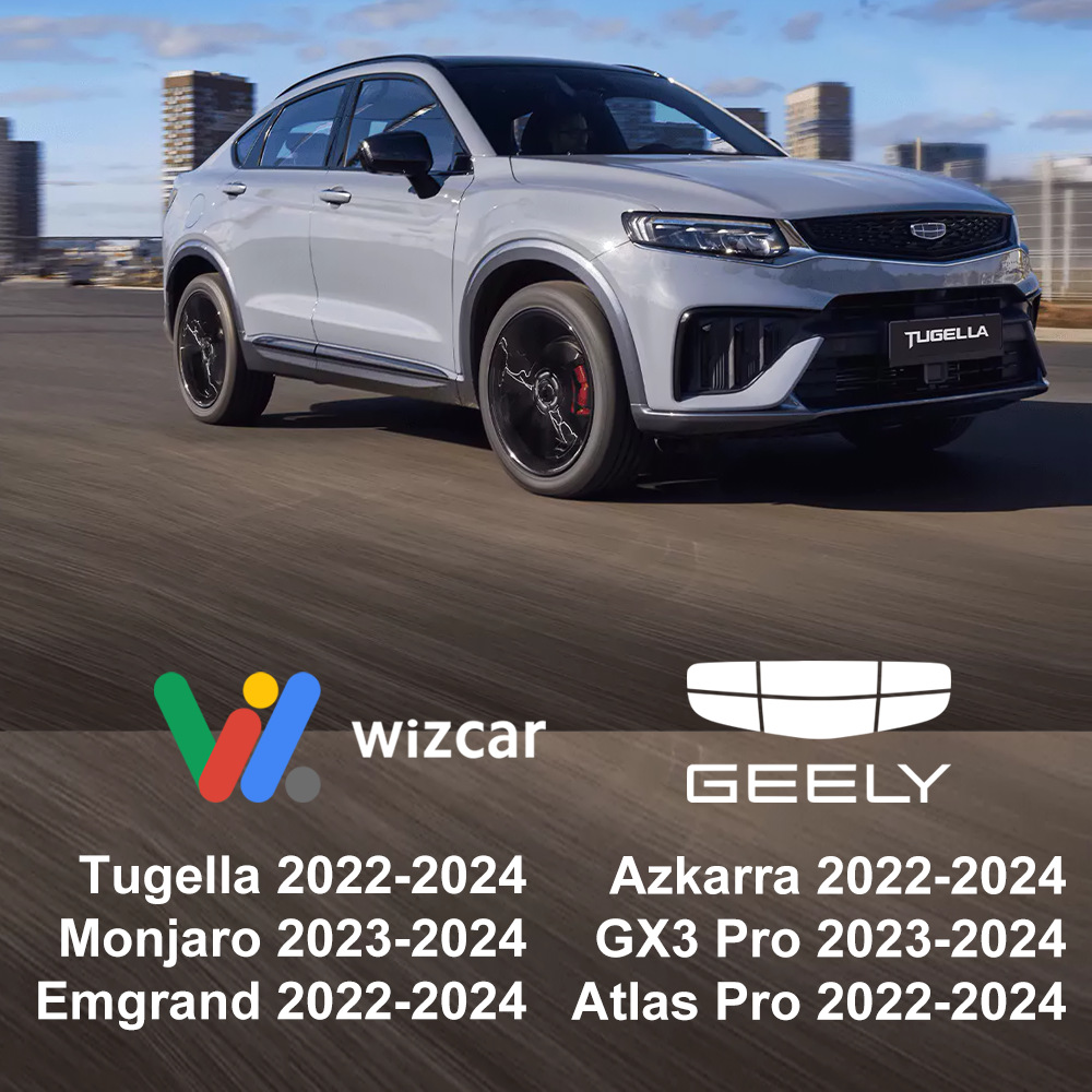 (2개) WIZCAR T01 은 GEELY MONJARO TUGELLA EMGRAND ATLAS 내비게이션 멀티미디어에 적합합니다.