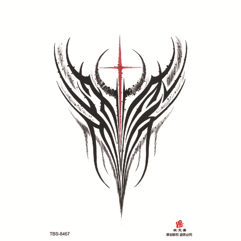 Pegatinas de tatuaje impermeables de brazo completo pequeño, símbolo de tótem, pegatinas de brazo pequeño, conjunto de ensamblaje al por mayor, suministro transfronterizo