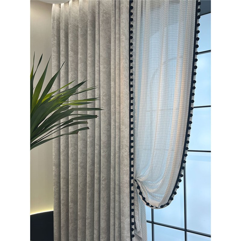 Downton Abbey French Retro American Medieval Italian Minimalist Living Room Bedroom Chenille Jacquard Blackout Curtains