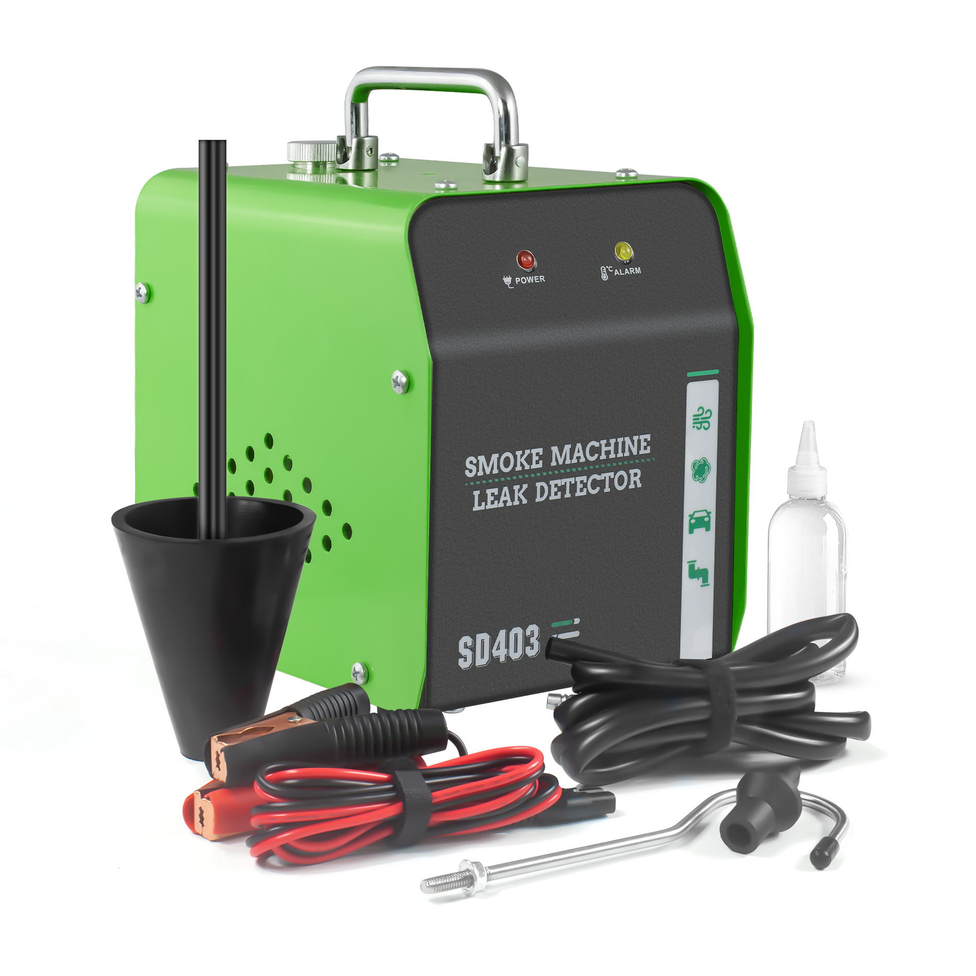 Detector de fugas de humo del automóvil, circuito de aceite del motor, tubería de escape, inspección de fugas de reparación de automóviles, falla de admisión, máquina de humo de fuga lateral