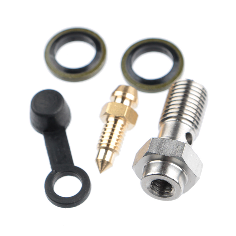 Stainless steel nozzle screw oil pipe steel throat deflation big abalone pump modified large and small radiation brake caliper sub-pump