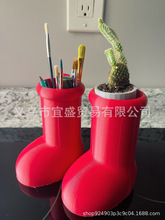 跨境新款big red boots toy阿童木花盆摆件树脂装饰品设计卡通