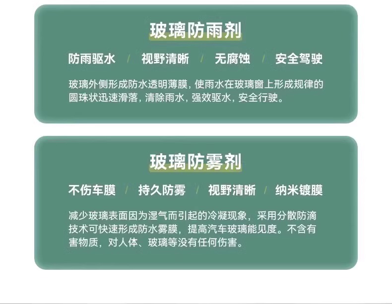 Car water drive bomb rain S1 rearview mirror glass anti-fog agent small ears rainproof dripping water does not stick to the line of sight clear spray