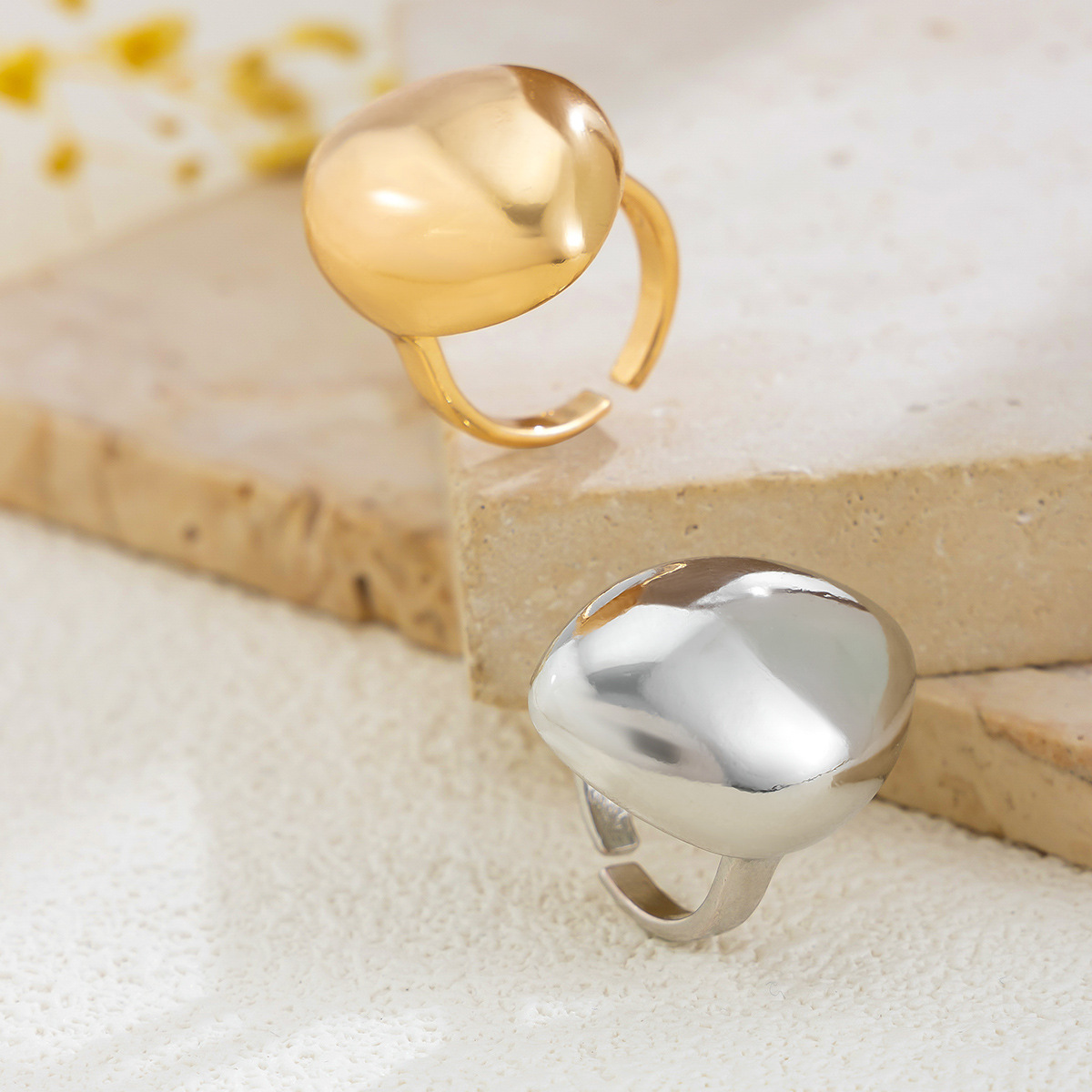9g Weight Open Rings Classification 1 Piece Quantity Holiday, Banquet, Travel Occasion Alloy Material Geometric Pattern Women's Gender Plating Design Casual, Elegant, Lady Style Casual Elegant Lady Geometric Alloy Plating Women's Open Rings 10