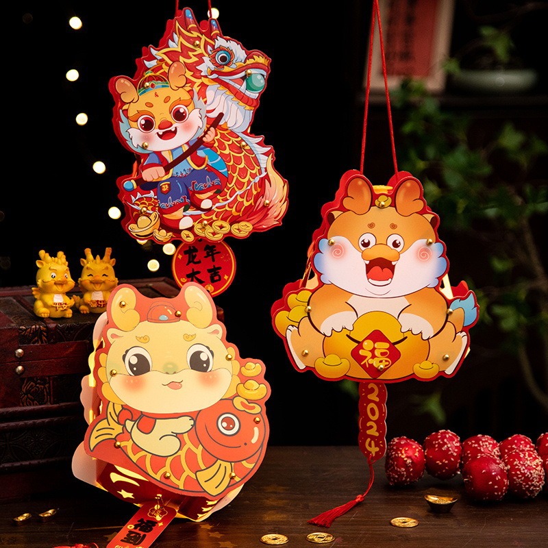 2025 Año Nuevo Fuzi Año Nuevo Año Nuevo Año Nuevo Festival de Primavera Decoraciones Diy Palace Lantern National Tide Regalos de vacaciones Linternas al por mayor