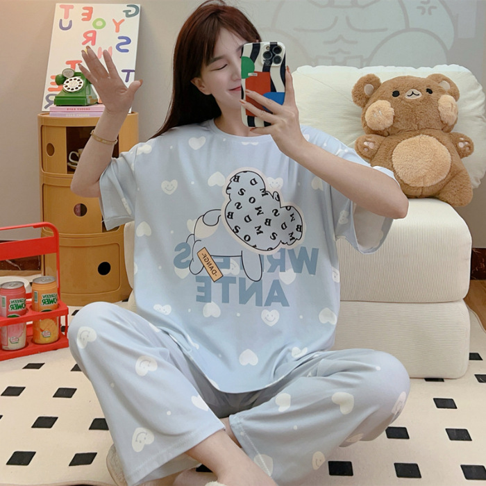 Pijamas nuevos pajamas de verano para mujeres pijamas cortos y largos Mickey ropa para el hogar comercio exterior transfronterizo sudeste asiático