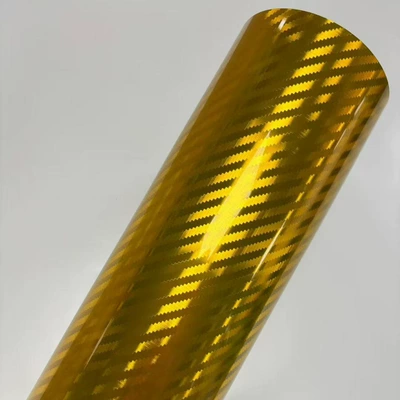 Pet Colorful Polymer Three-Dimensional Electroplated Auto Color Change Film - pet-electroplated-carbon-fiber-gold-152-16m