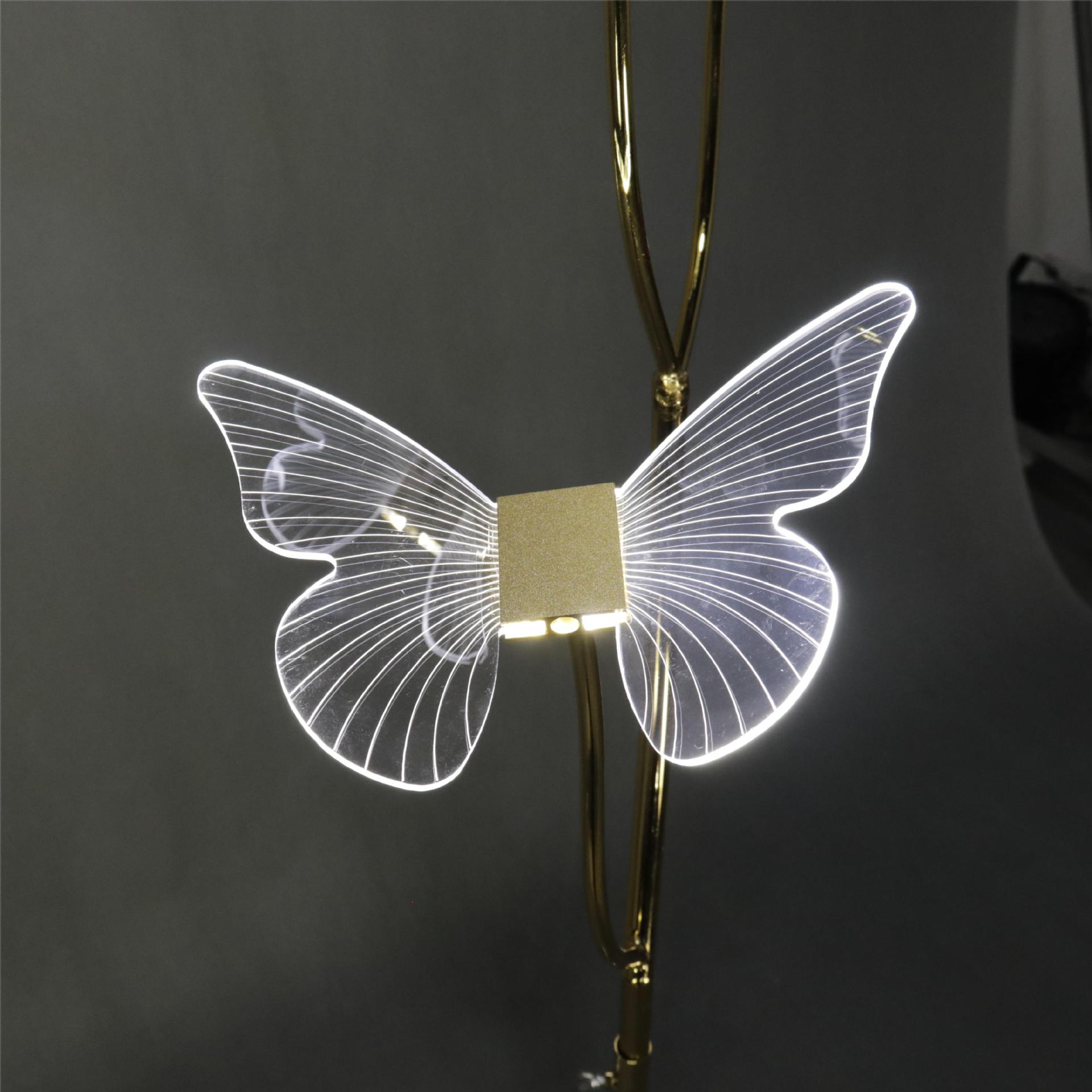 Nuevos accesorios de boda de árbol de mariposa de tres cabezas guía camino pasarela de bodas escenario decoración de fondo sitio de diseño modelado