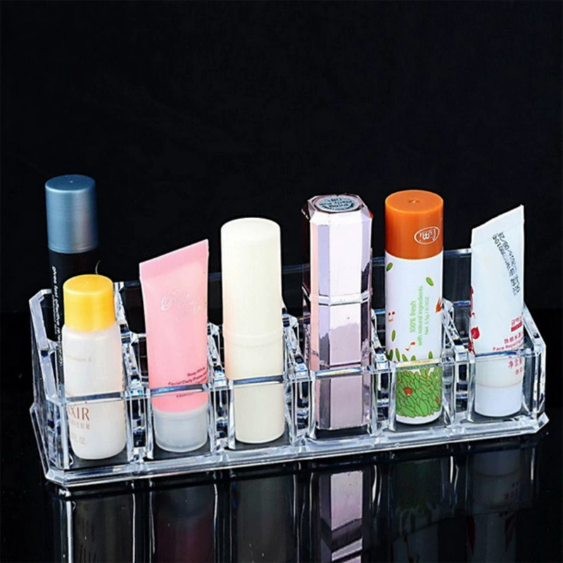 Transparent cosmetic storage box, lipstick, stand, makeup box, 12 cells