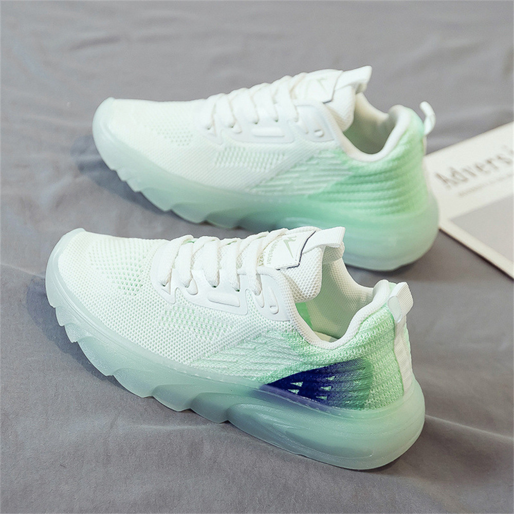 Comercio exterior nuevos zapatos de mujer de fondo de jalea zapatos deportivos de entrega en vivo zapatos de mujer de malla de moda Zapatos de papá de fondo grueso
