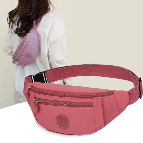 Factory Supply  Women's Waist Bag Sports Travel Multifunctional Crossbody Bag Casual Simple Waterproof Bag