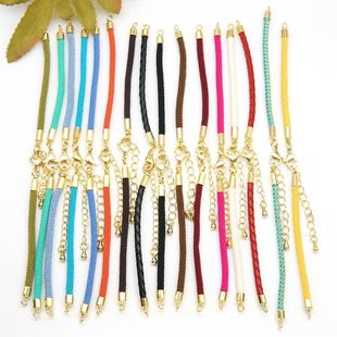 18K��ɫ3MM���m�K���Ƥ�K���{�����ɫdiy�ֹ��������t�K���Ʒ