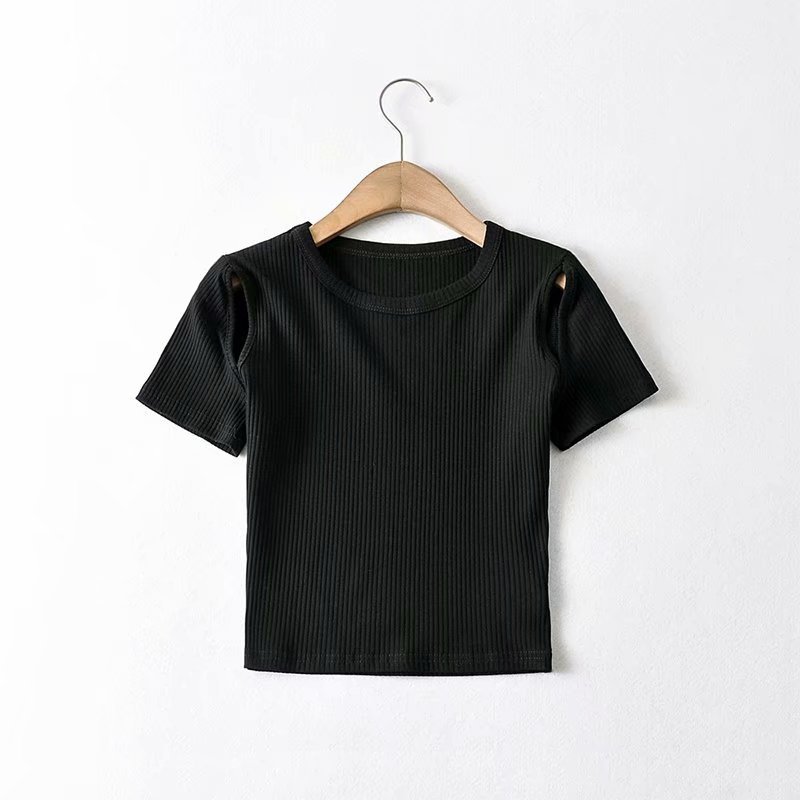 new high waist short sleeve T-shirt NSAM49141