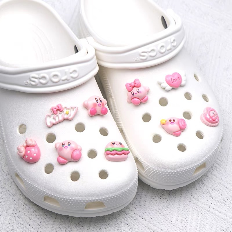 Cartoon Star Kabi diy accesorios de resina agujeros zapatos accesorios zapatos flor linda niña Kabi hebilla desmontable