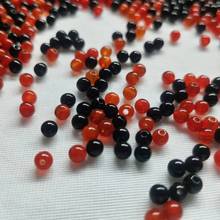 珠子玛瑙大孔散珠6MM2.0 2.5 项链手链半成品圆珠 DIY手工饰品