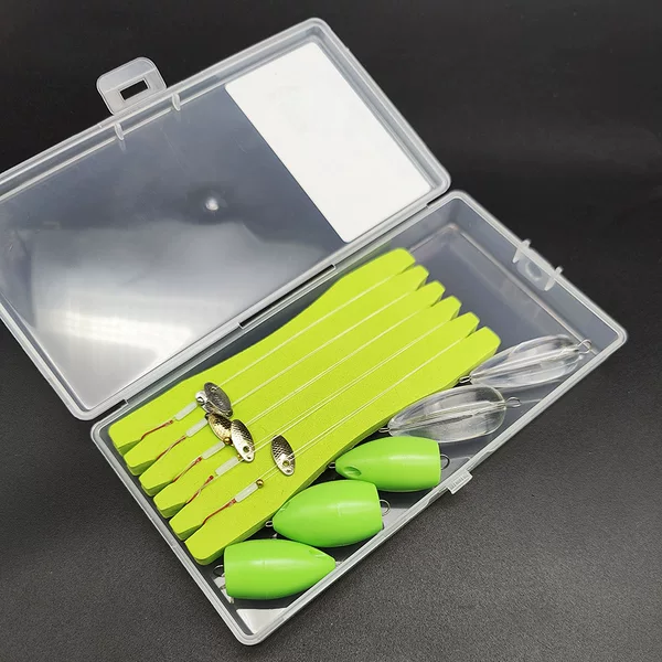 Fly Fishing Tackle Set with Sequin Sleeves, Micro Lure Set for Perch and Small Fish, Line Board, Wholesale