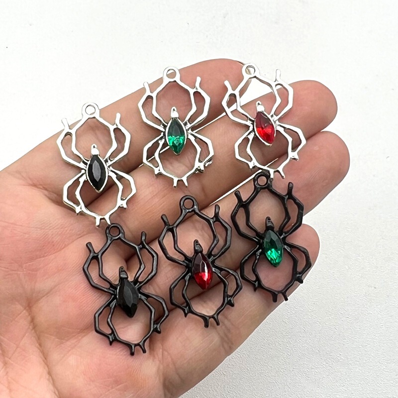 Cross-Border Hot Selling Gothic Ghost Spider Skull Earrings Earrings for Women Pendants Horror Funny Accessories