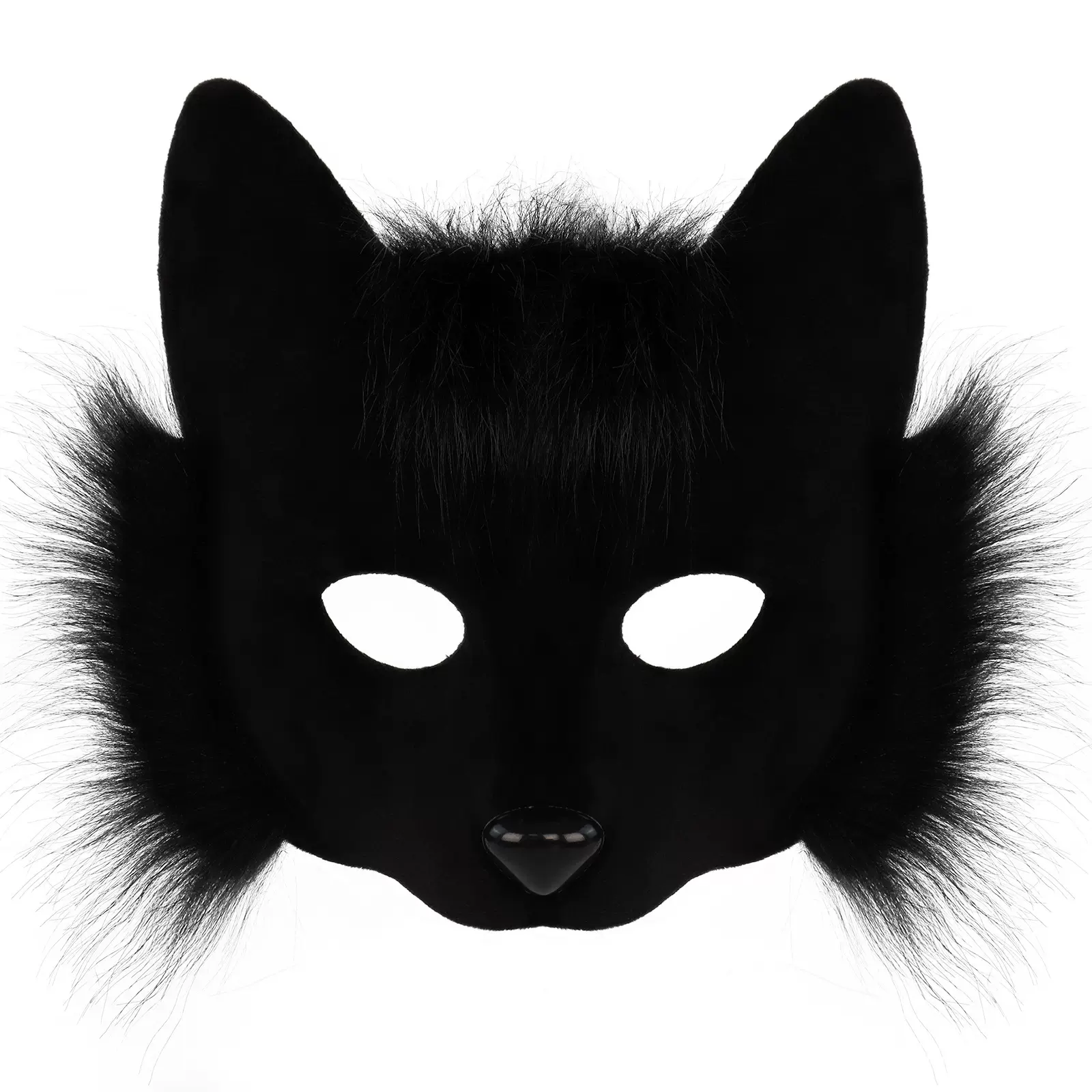 跨境万圣节化妆舞会面具遮脸猫女半脸猫狐狸面具派对cosplay道具