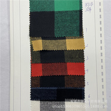 锦葛新款现货 斜纹梭织提花布 32S色织磨毛布 休闲裤装家居服面料