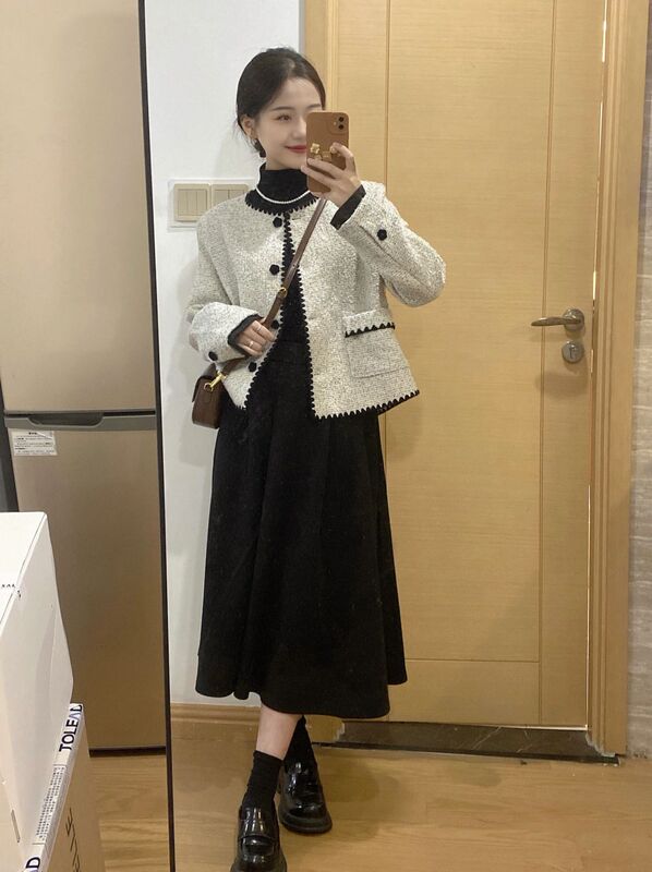 2025新款小香风外套女秋季气质名媛高级感炸街减龄短款上衣夹克|undefined