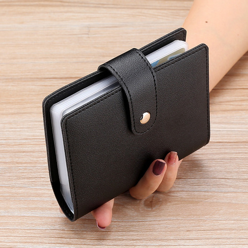 Card holder for women with anti-magnetic cards, card sleeve for men, large capacity multi-card slot business card and ID holder