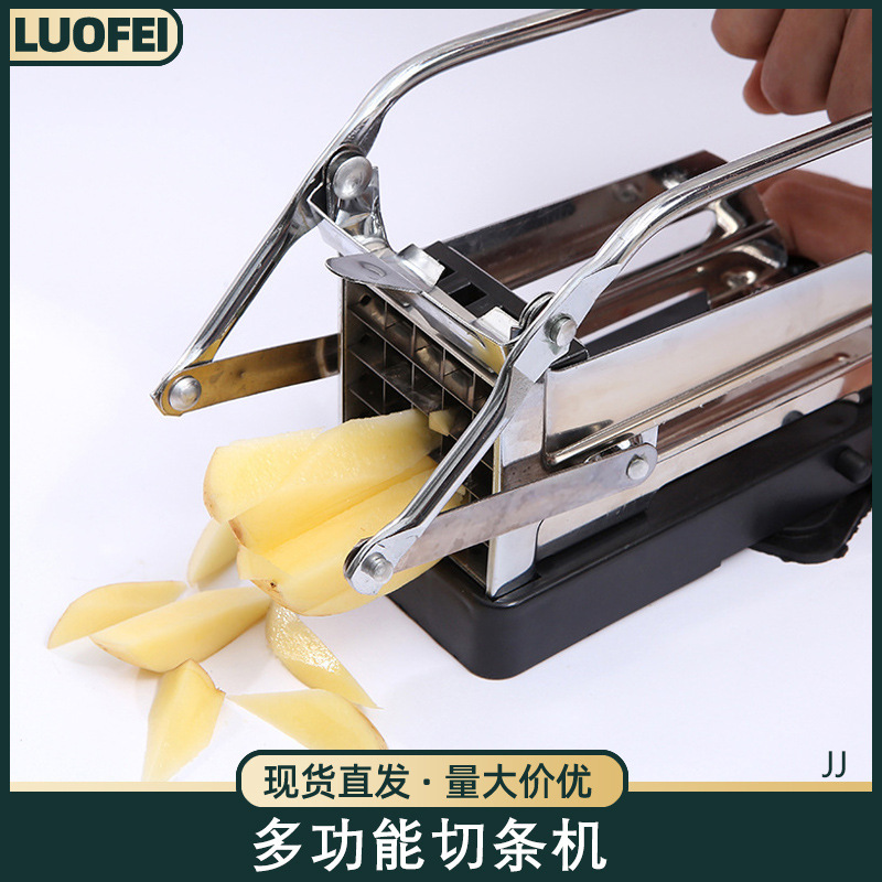 国境を越えたジャガイモの裁断機ステンレスの商用家庭用キュウリ大根ジャガイモレタスのポテトチップスの裁断機|undefined