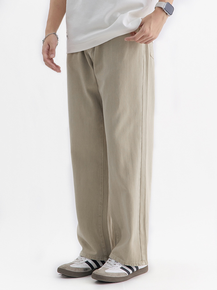Casual estilo americano vintage algodón herramientas de piernas de cocina de cocina para hombres otoño invierno 2026 nuevo estilo japonés pantalones largos sueltos para hombres