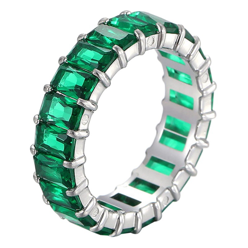 European and American Simple Light Luxury ins Niche Elegant Personality Exquisite Ladies Ring New Colorful Multicolor Ring Jewelry
