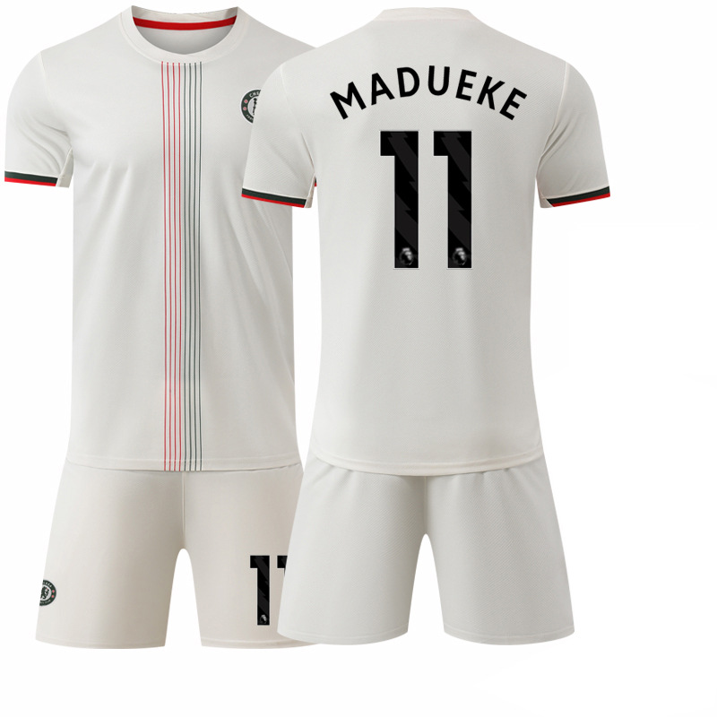 Camiseta de Fútbol de Chelsea 2526, Visitante, 17 Gana Chau, Club Chelsea, Número 10 Palmer, Camiseta de Fútbol Gana Chau