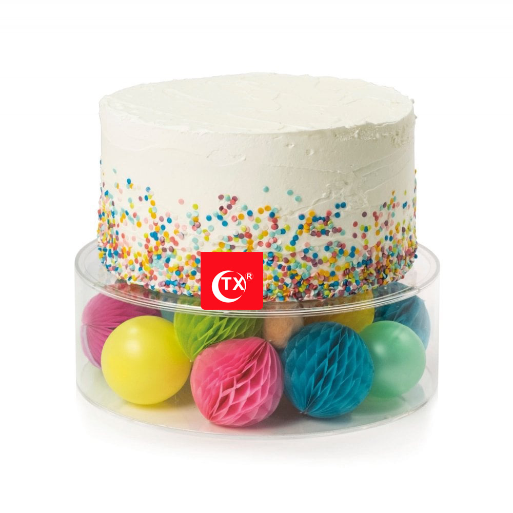 TX亚马逊透明亚克力可填充物蛋糕托派对主题DIY随意搭配厂家直销