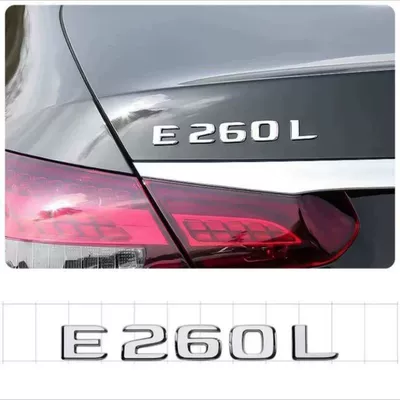 digital English lettering, rear | Car logo - standard-e260l-original-car-model