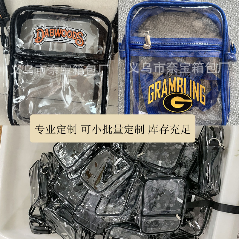 Bolso bandolera transparente, bolso de hombro de PVC, superventas transfronterizo, bolso de gelatina, versátil, simple, impermeable, pequeño bolso cuadrado, fabricante, stock listo